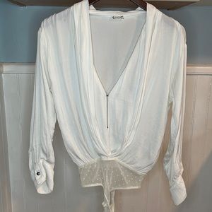 Free People XS White Bodysuit